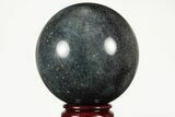 Polished Dumortierite Sphere - Madagascar #215571-1
